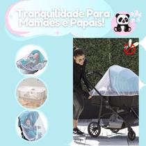 Mosquiteiro para Bebê Conforto, Berço e Carrinho Compacto, Universal e Fácil de Usar!