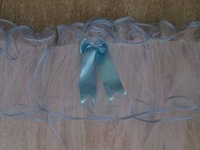 Mosquiteiro para Berço Americano de Viés Azul Claro