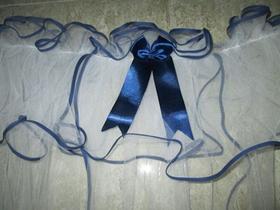 Mosquiteiro para Berço Americano de Viés Azul Marinho