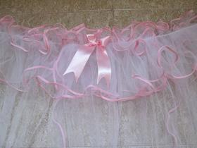 Mosquiteiro para Berço Americano de Viés Rosa