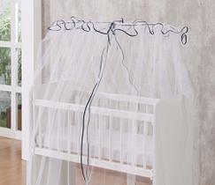 Mosquiteiro para berço Padrao Americano Azul Marinho Véu berço americano marinho