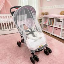 Mosquiteiro Para Carrinho de Bebê Universal com Aplicações Diversas Cores 01 Peça Mosquiteiro Para Carrinho de Bebê Universal com Aplicações Diversas Cores 01 Peça