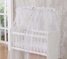 Mosquiteiro para mini berço Bebe Cinza Véu para mini berço cinza branco Mosquiteiro para mini berço Bebe Cinza Véu para mini berço cinza branco