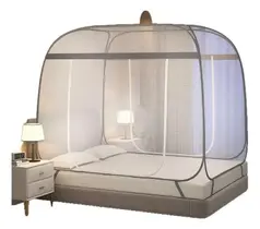 Mosquiteiro Premium Estruturado Com Zíper Duplo Cama