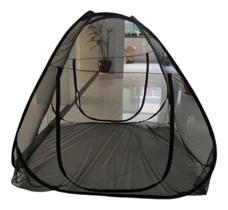 Mosquiteiro Preto Tenda Cama Casal Dobrável Pratico E Portátil