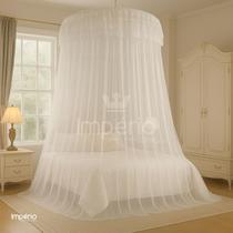Mosquiteiro SS Gigante Volta ao Mundo Com Elástico Elegante em Renda Cama Casal Queen King