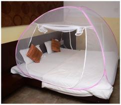 Mosquiteiro Tenda Cama Casal E Queen Dobrável E Portátil