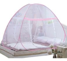 Mosquiteiro Tenda Cama Solteiro Dobrável Portátil Rosa