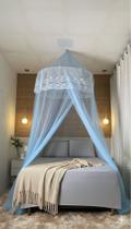 Mosquiteiro Teto Casal Gigante Box queen Super King Com Abertura Lat 14M