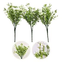 Mosquitinho Branco Flor Do Campo 35Cm Planta Artificial 3Pc