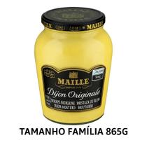 Mostarda dijon francesa maille original 865g gourmet importada premium tamanho família