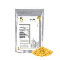 Mostarda em Grãos 200g Especiaria Natural para Culinária Tempero para Carnes, Molhos e Conservas