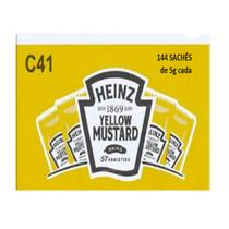 Mostarda Heinz Sc Caixa 144 Unidadesx5g - Atacado de Condimento Mostarda Heinz