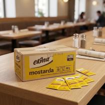 Mostarda Sachê Ekma Tradicional Caixa Com 140 Unidades 7g Atacado