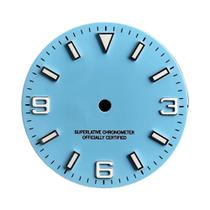 Mostrador Azul Luminoso NH35 28.5mm Compatível Com Movimento M8215 E2824 Acessórios Para Relógios