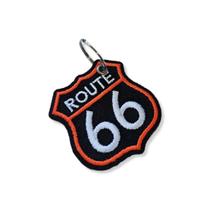 MOT222-017 Rota Route 66 Patch Bordado 6,6x6,7 cm MOT222-017 Rota Route 66 Patch Bordado 6,6x6,7 cm