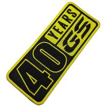 MOT277T 01 Patch Bordado 40 Anos GS Fixar Com Ferro Quente