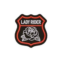 MOT291-017 Lady Rider Patch Bordado 6,6x6,7 cm
