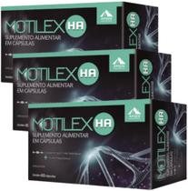 Motilex ha kit c/3 cxs c/60 cáps cada - colágeno tipo 2 + ácido hialurônico puro