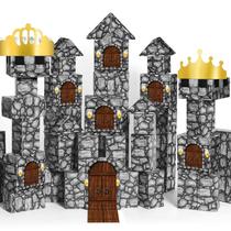 MotiMind 47 unidades de blocos de construção Jumbo Cardboard Castle