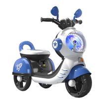 Motinha Elétrica Recarregável Para Crianças Foguete Azul Bivolt