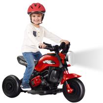 Motinha Elétrica Vermelha Minha Primeira Moto 6v Led Som e Musica Bang Toys