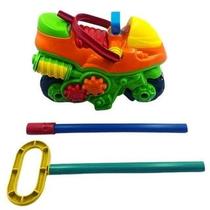 MOTINHO COM HASTE - brinquedo - colorido - mini moto - criaças - COM HASTE - divertido - divplast