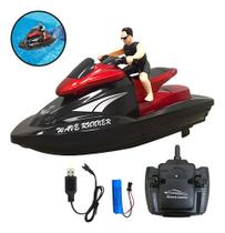 Moto Aquática Controle Remoto Importway Vermelha Recarregável