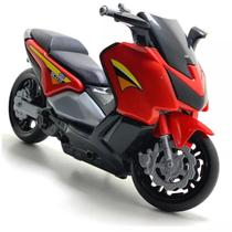 Moto Brinquedo Grande Tipo Honda Biz Realista Vermelha