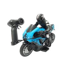 Moto Com Controle Remoto Veloxx Azul Unik Toys