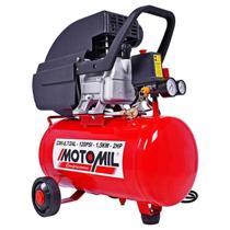 Moto Compressor de Ar 8,7 PÉS 24 Litros com Óleo CMI-8,7/24 MOTOMIL