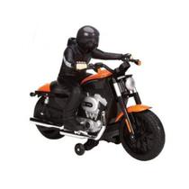 Moto Controle Remoto Motorcycle Harley Davidson Tech R/C Laranja Maisto 81661