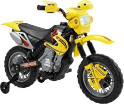 Moto Cross Trail Elétrica 6V Amarela Bel