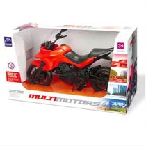 Moto de Brinquedo Esportiva Multi Motors Motocicleta 26cm Vermelho Roma