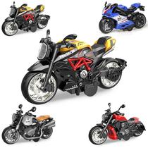 Moto de Brinquedo Lausomile Escala 1:12 com Atrito e Recuo Moto de Brinquedo Lausomile Escala 1:12 com Atrito e Recuo