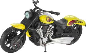 Moto de Brinquedo Menino Moto Custom Chopper 32 cm Div Cores - BS Toys