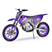 Moto de Brinquedo Pneus Borracha Supercross SXT Roxo Usual 346