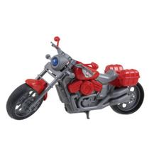 Moto de brinquedo retro custom 34cm - kendy brinquedos