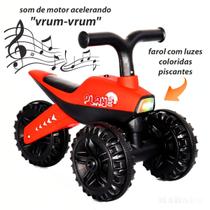 Moto De Equilíbrio Triciclo Infantil Luz Som 3 Rodas Kababy