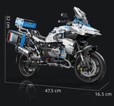 Moto de montar modelo moto bmw gs1250 com 2369 peças - tipo lego