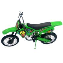 Moto De Motocross De Brinquedo Com Apoio Grande 36Cm Verde
