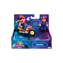 Moto e Boneco Articulado Mario - Super Mario Filme