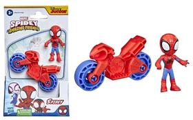 Moto e Boneco Homem Aranha - Spidey and Amazing Friends - 6,5 cm - Hasbro