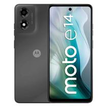 Moto E14 64GB com 2GB RAM - Tela Max Vision e design compacto - Preto