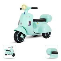 Moto Elétrica 6V 380W 1h à 2h Infantil 3Km Luzes Som Tiffany