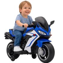 Moto Elétrica Bang Toys Infantil Aura G2 com Rodinhas Azul 12V Moto Elétrica Bang Toys Infantil Aura G2 com Rodinhas Azul 12V
