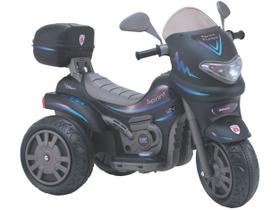 Moto Eletrica Biemme Sprint Turbo 12V com Capacete Preta Boy