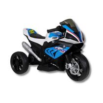 Moto eletrica bmw hp4 azul e branca 6v - belfix