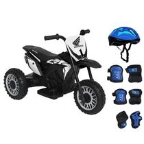 Moto Elétrica Infantil 3 Rodas CRF 450R Honda 6V Bel com Kit Proteção Capacete EPS M Redinha para Crianças Moto Elétrica Infantil 3 Rodas CRF 450R Honda 6V Bel com Kit Proteção Capacete EPS M Redinha para Crianças