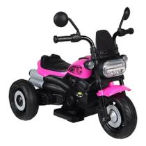 Moto eletrica infantil 3 rodas freeway king 6v rosa - belfix